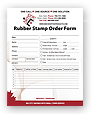 Rubber Stamps Order Form